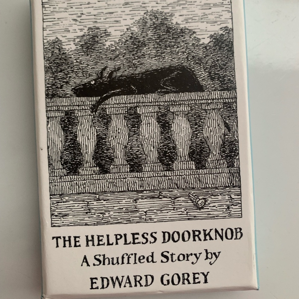 Edward Gorey "The Helpless Doorknob: A Shuffled Story" card deck